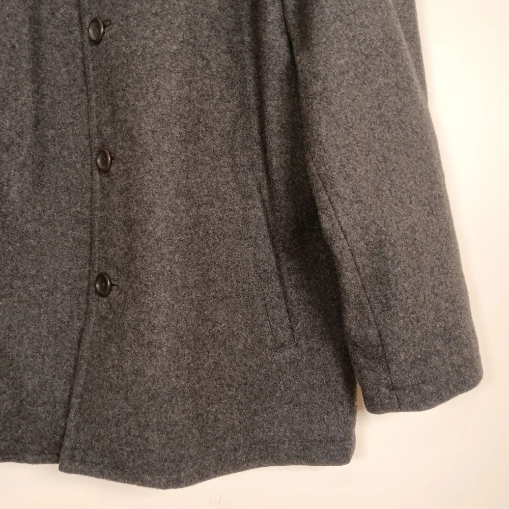 J.Crew Men's Thinsulate Wool Overcoat Heather Gray
